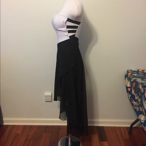 Beautiful high low bustier dress